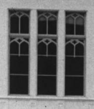 östliches Erkerfenster auf der Nordfassade vor 1945